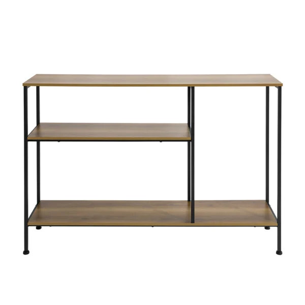 Konsolbord - slankt sidebord - smalt entrébord - mørkebrun 120x30x80