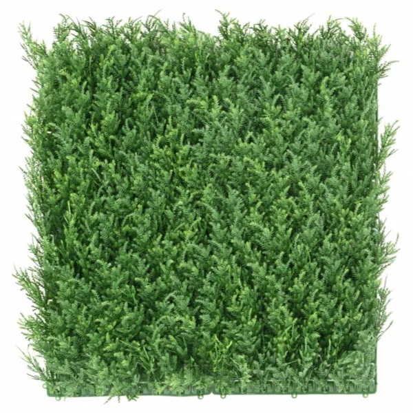 Kunstig plantevæg 50 x 50 cm cypres