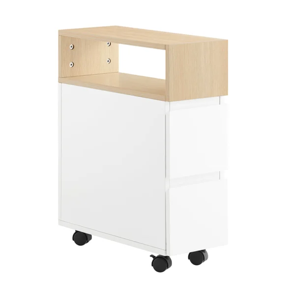 Rullevogn med opbevaringsrum, natbord, sengebord og sidebord