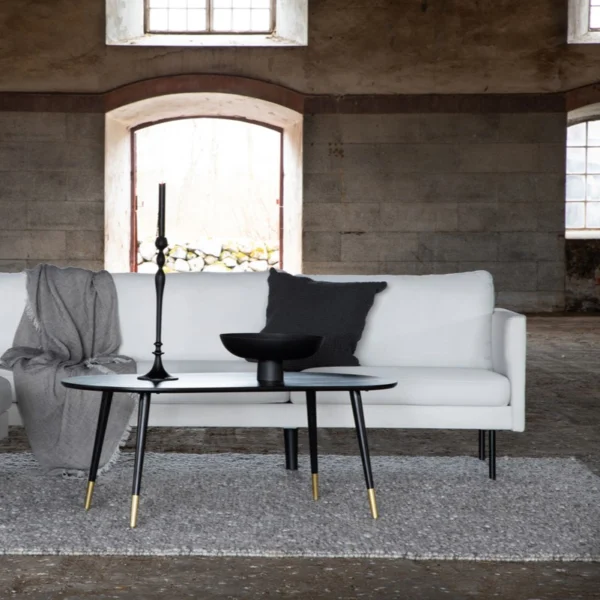 Polar - Sofa 3-personers i hvidt stof