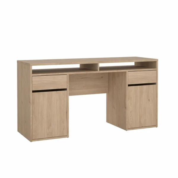 Prestige skrivebord 150 x 50 cm med 2 låger og 2 skuffer i egelook