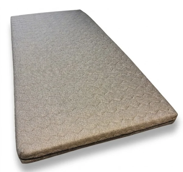 Karat Plus 2 stk skummadras 90 x 200 cm med kraftigt gråt, quiltet betræk, vendbar