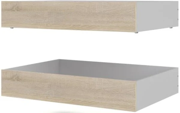 Nibe 2 stk bredde 99 cm sengeskuffe med ege look.