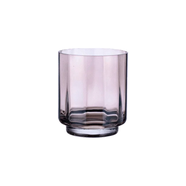 Holmen MINDA glas fyrfadsstage Ø12cm