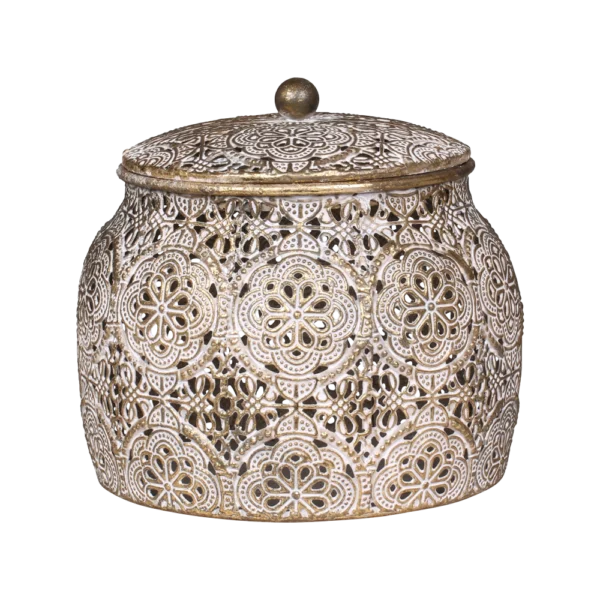 Chic Antique Metalsæske m. låg