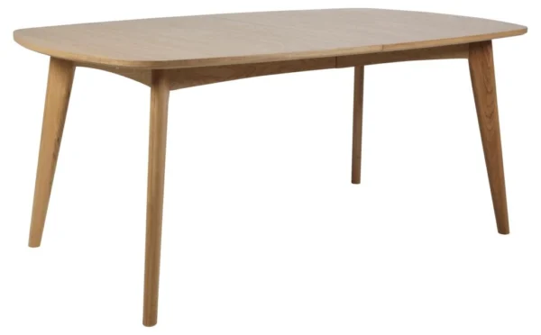 Ambrosius spisebord 180 x 102 cm i olieret ege finer med udtræk til ekstra plader.
