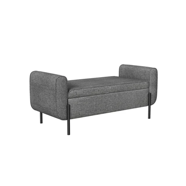 Sengebænk med opbevaring 127 cm