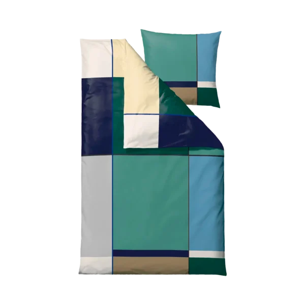 Södahl COLOUR BLOCK Sengetøj - 140x200 cm , Grøn