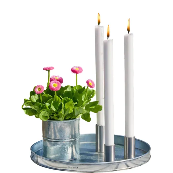 Mini Rund Dekobakke Galvaniseret