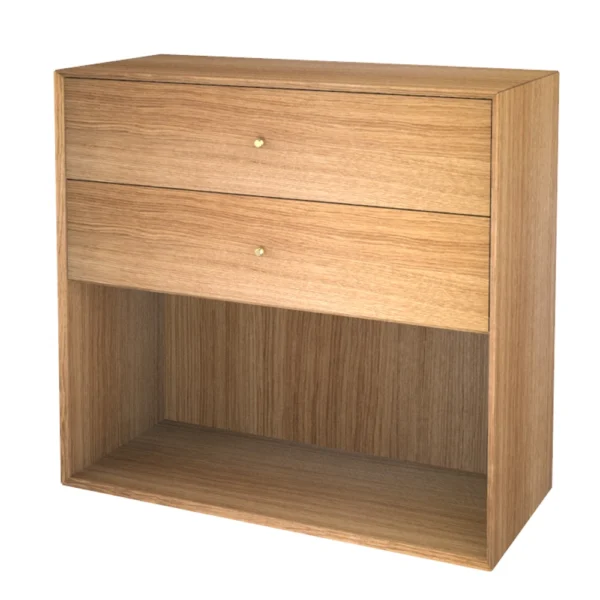 The Wood Box 7176 Reol, m. 2 skuffer
