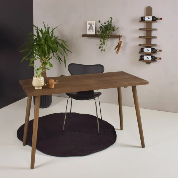 Gera - Planke skrivebord, 60 x 120 cm, eg Røget eg