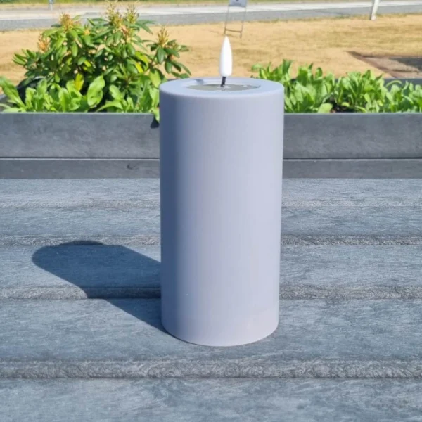 Deluxe Homeart Grå LED Bloklys - Outdoor