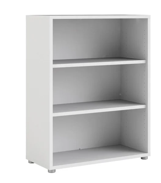 Futura hvid bogreol med 2 hylder 89,2 x 113,4 cm