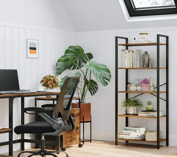 Reol - stuereol i industrielt design - rustik brun 153 x 66 x 30