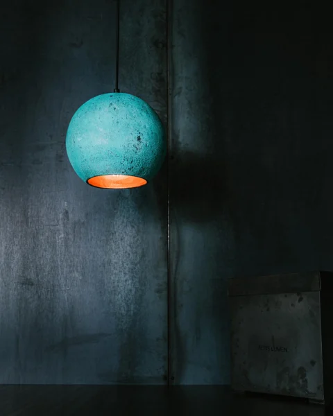 Oxideret kobberlampe 3 meter sort
