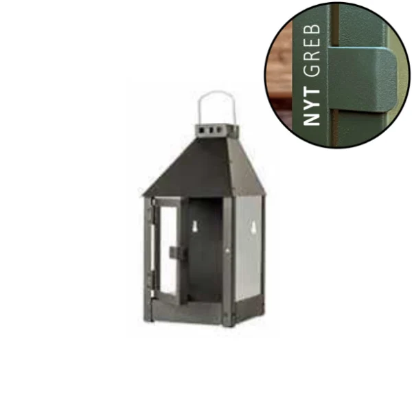 A2 Living lanterne væg mini sort højde 36,5 cm udendørs