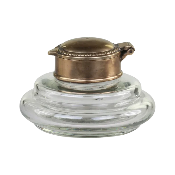 Chic Antique Gl. Fransk vase m. låg