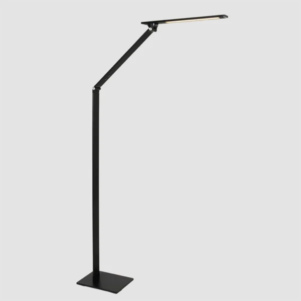 Manacor - gulvlampe i stål eller sort metal Metal - sort