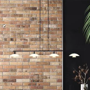 Plate - loftlampe i sort metal ned fire skærme i glas