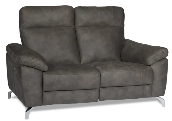 Selma 2 personers sofa med elevations sæder til nakke, ryg og ben, microfiber