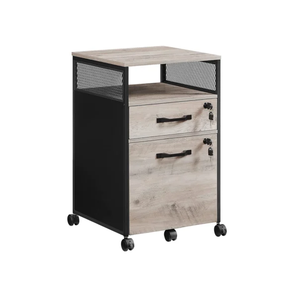 Arkivskab - sidebord og sengebord - grå beige (greige) 42x44x69