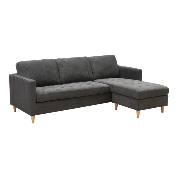 Milano Lounge sofa l mørkegråt stof