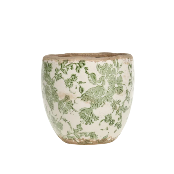 Chic Antique MELUN Lille krukke m. fransk mønster