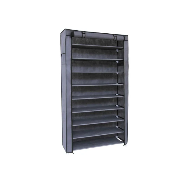 Skoreol med 10 hylder til 40 sko - 160 x 88 x 28 cm