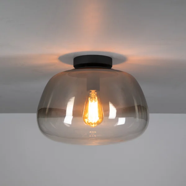 Regor - Plafond i røgfarvet glas Levering uden pære