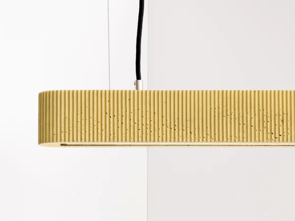 Betonlampe 61 cm Rillet