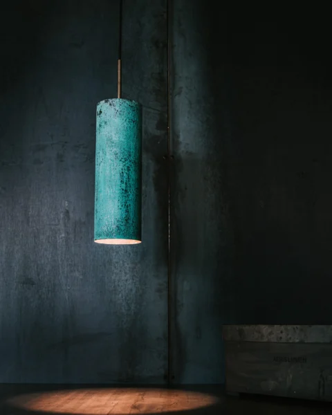 Oxideret kobberlampe Tube 35 cm