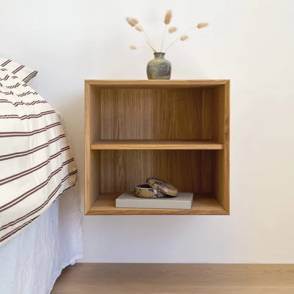 The Wood Box 3739 Sengebord med hylde