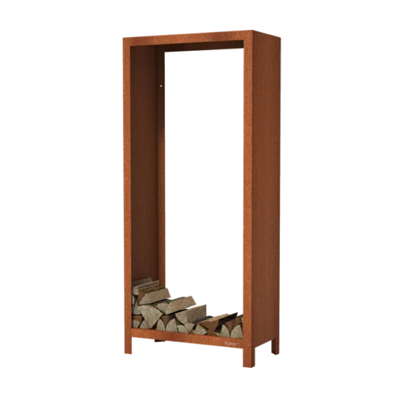 Brændeholder 40x80x180 cm cortenstål