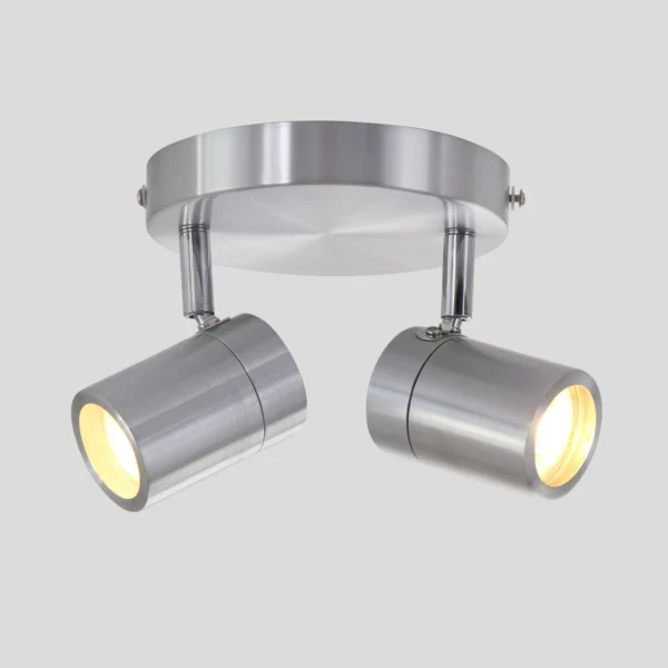 Spot-Up - loftlampe med 2 skærme i metal med to forskellige finish Metal - stål