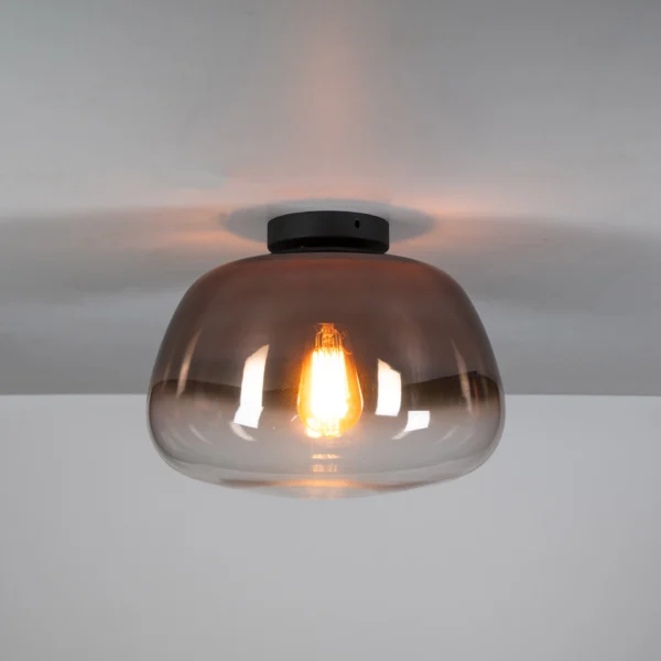 Regor - Plafond i kobberfarvet glas Levering uden pære
