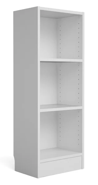 Alfa hvid smal bogreol med 2 hylder 40 x 107 cm