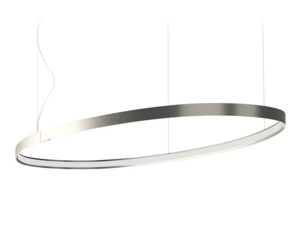 Panzeri ZERO Elipse titanium 130 x 59 cm 2.700 Kelvin (Varm hvid farve)