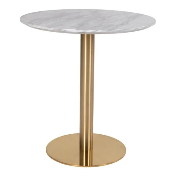 Bologna rundt spisebord diameter med fod i messing