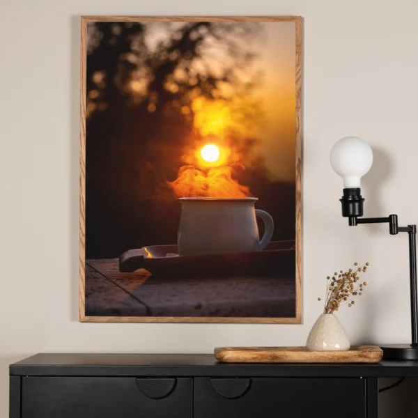 Morning Coffee - Vælg mellem fire plakat størrelser