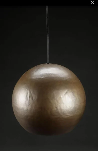 Messinglampe Antique 3 meter sort