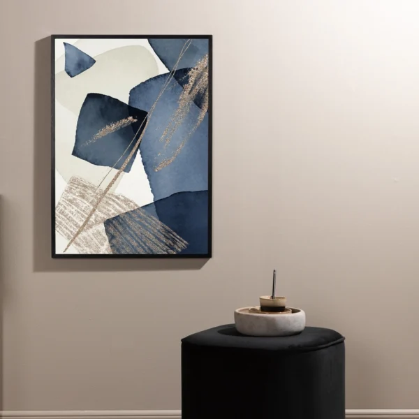 Blue Swirl - Vælg mellem fire plakat størrelser