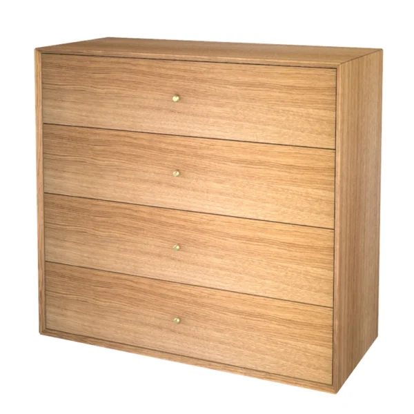 The Wood Box 7176 Kommode, m. 4 skuffer