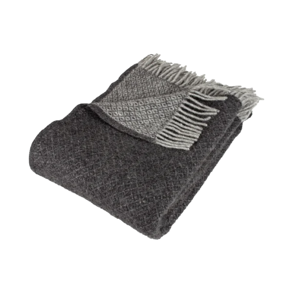 Arctic THYRA Grey uldplaid
